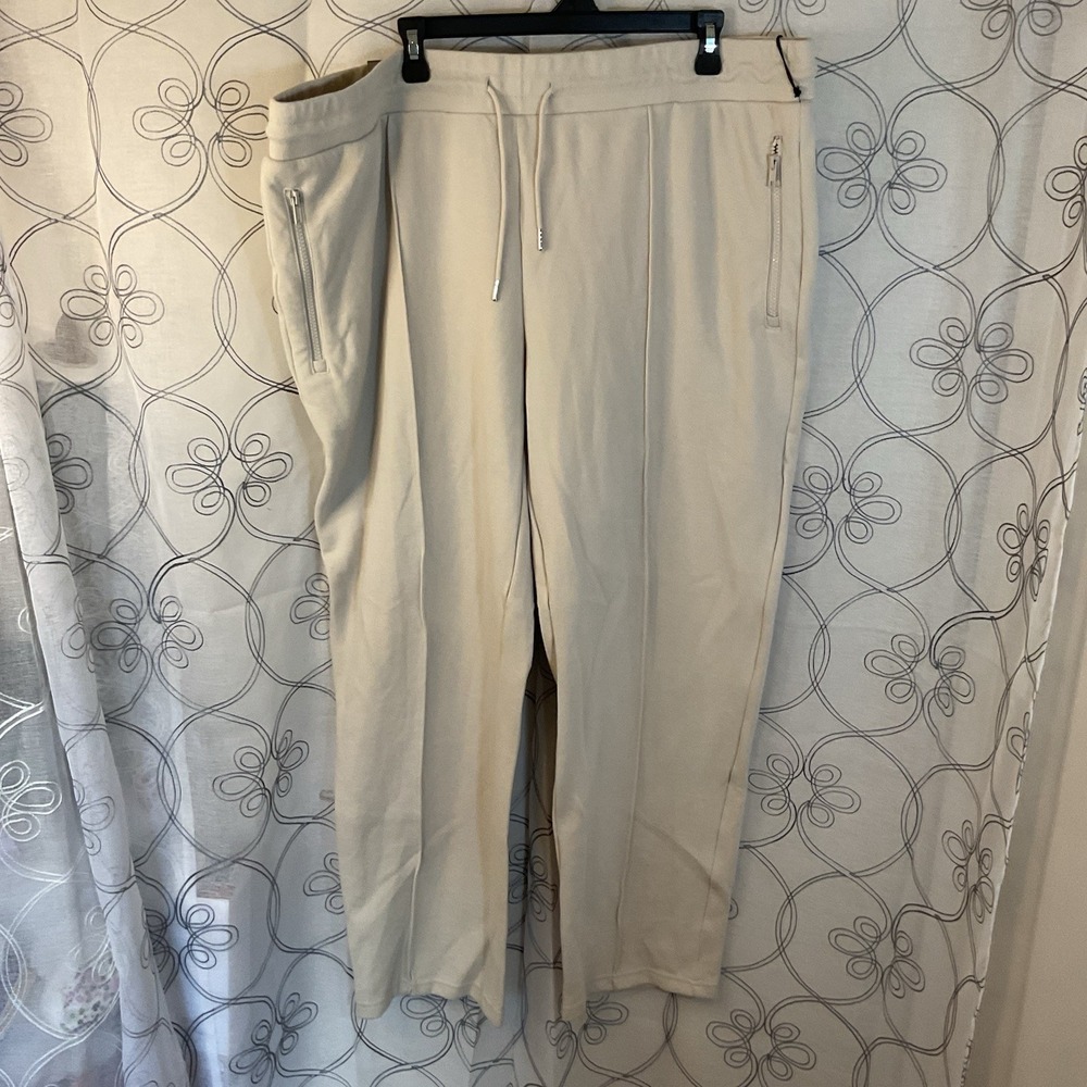 New Goodfellow & Co Men's Track Pants w Zip Pockets Size XXL Oyster